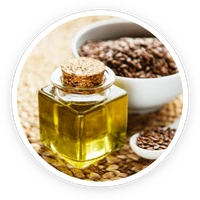 Organic flaxseed oil, one of the eight ingredients in Kerassentials